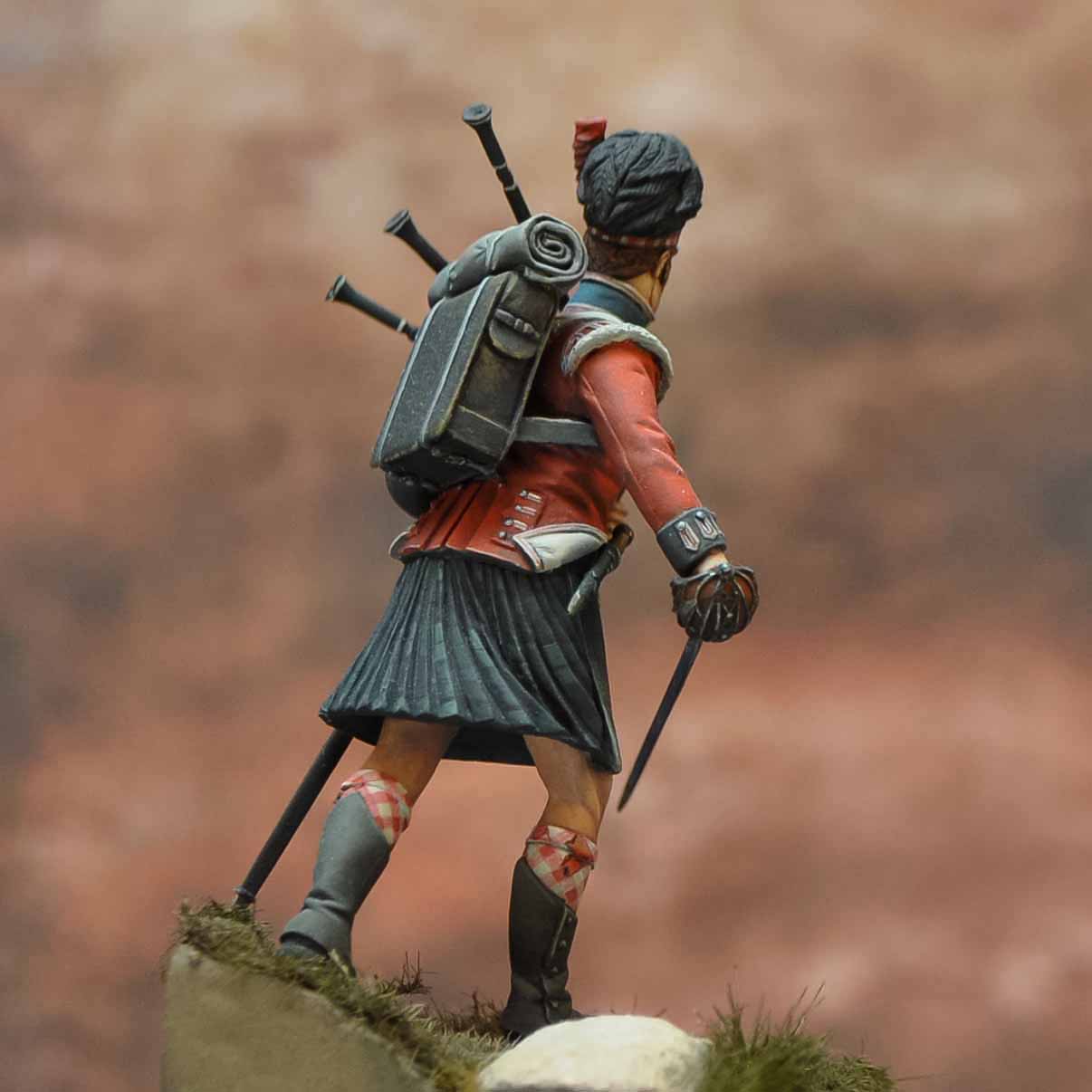 42nd Regiment Higlanders, Piper - Battle of Elvina, Coruna 1809