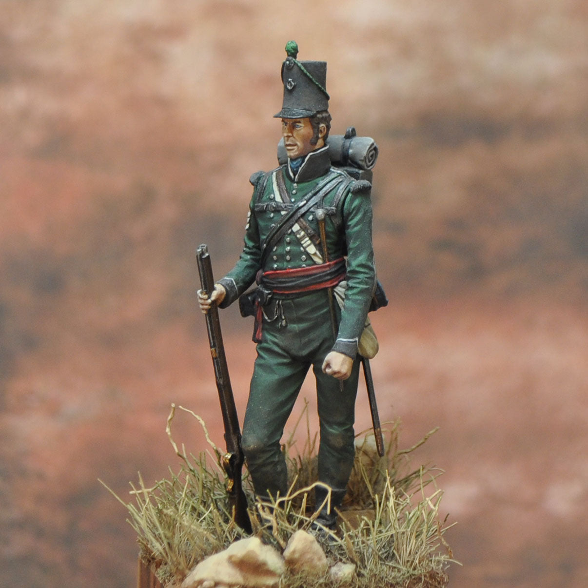 95th Regiment of Foot. Sergeant, Rifle Brigade, A Coruña 1809