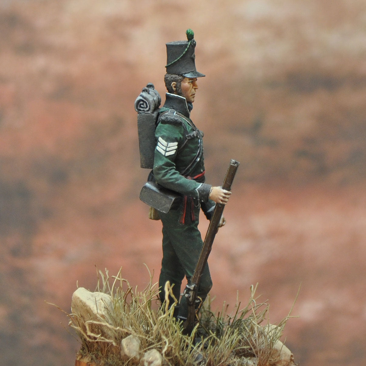 95th Regiment of Foot. Sergeant, Rifle Brigade, A Coruña 1809