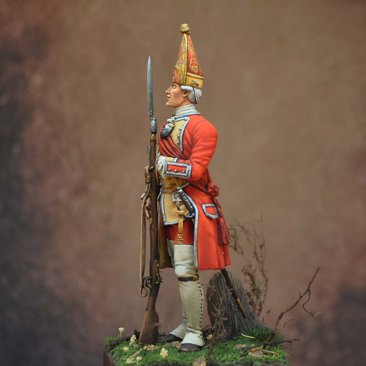 Officer, 3rd Regiment of foot. Grenadier, 1751