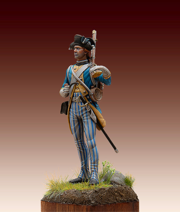 Dragoon in Field Service Dress, Brunswick Dragoons Regiment 1777 - 75mm