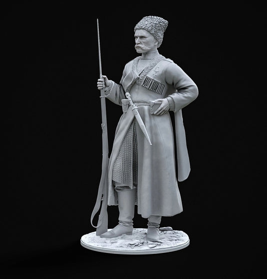 Cossack Sergeant of the Kuban Plastun Battalion, Caucasian Front - World War I