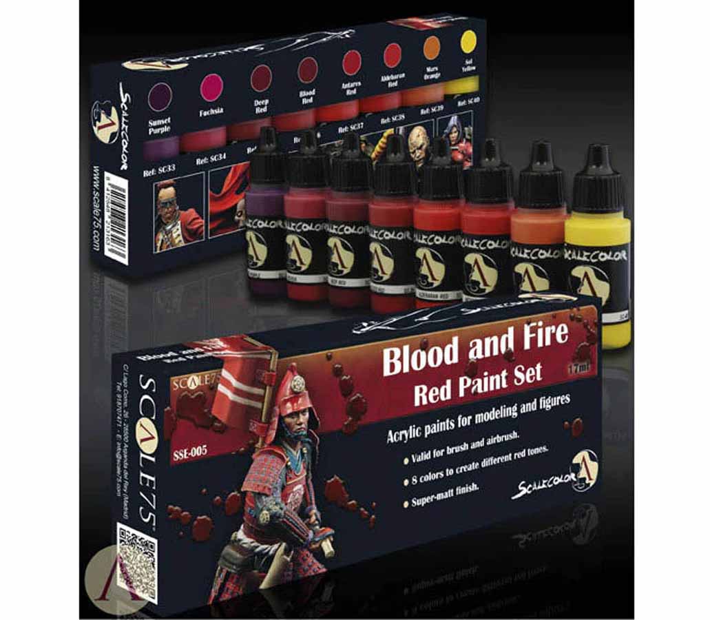 Scale75 BLOOD AND FIRE - Red Paint Set