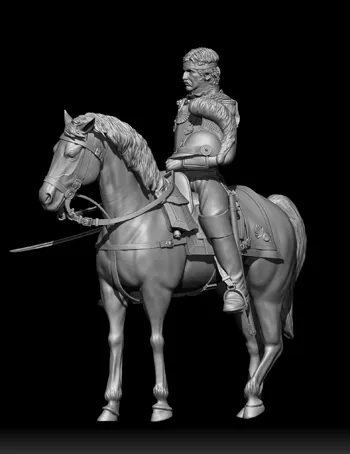 French Carabinieri officer on horseback