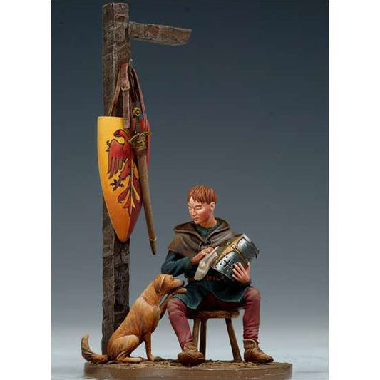 Squire and Dog, XIII Century