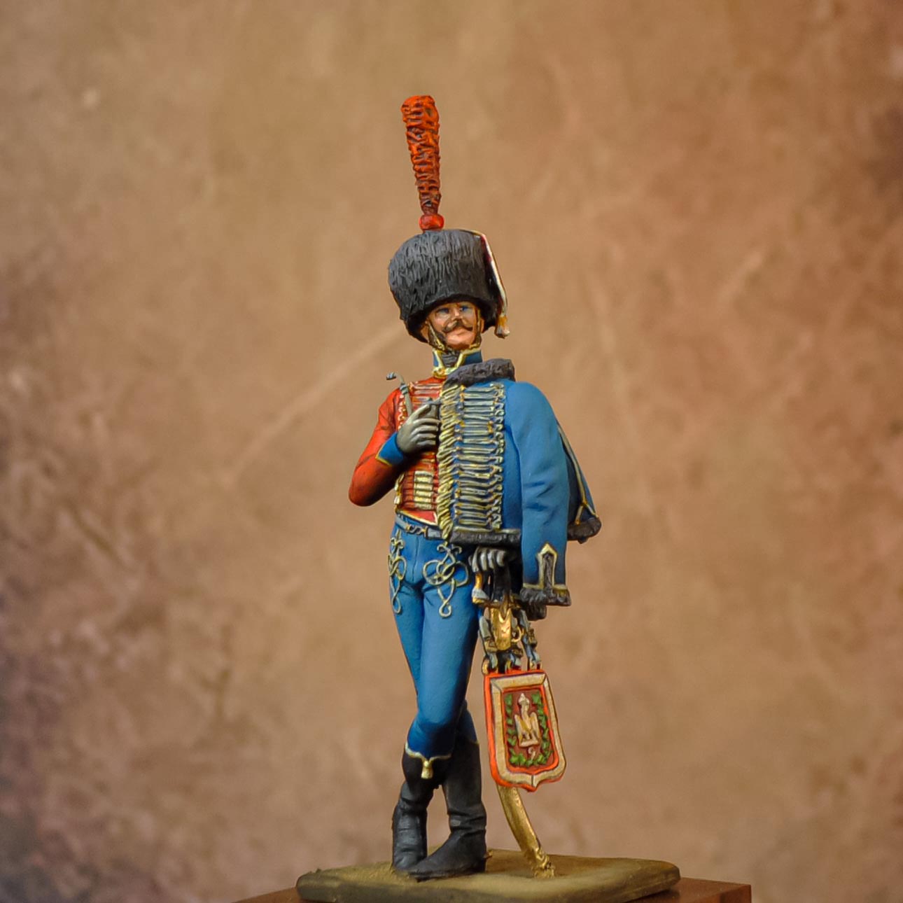 Guerres Napoléoniennes, 1803 – 1815 Hussard du 9ème régiment, Compagnie d’élite