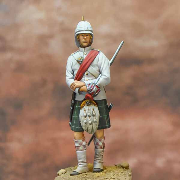 Oficial del 2° Batallon Seaforth Hinghlanders - India 1882