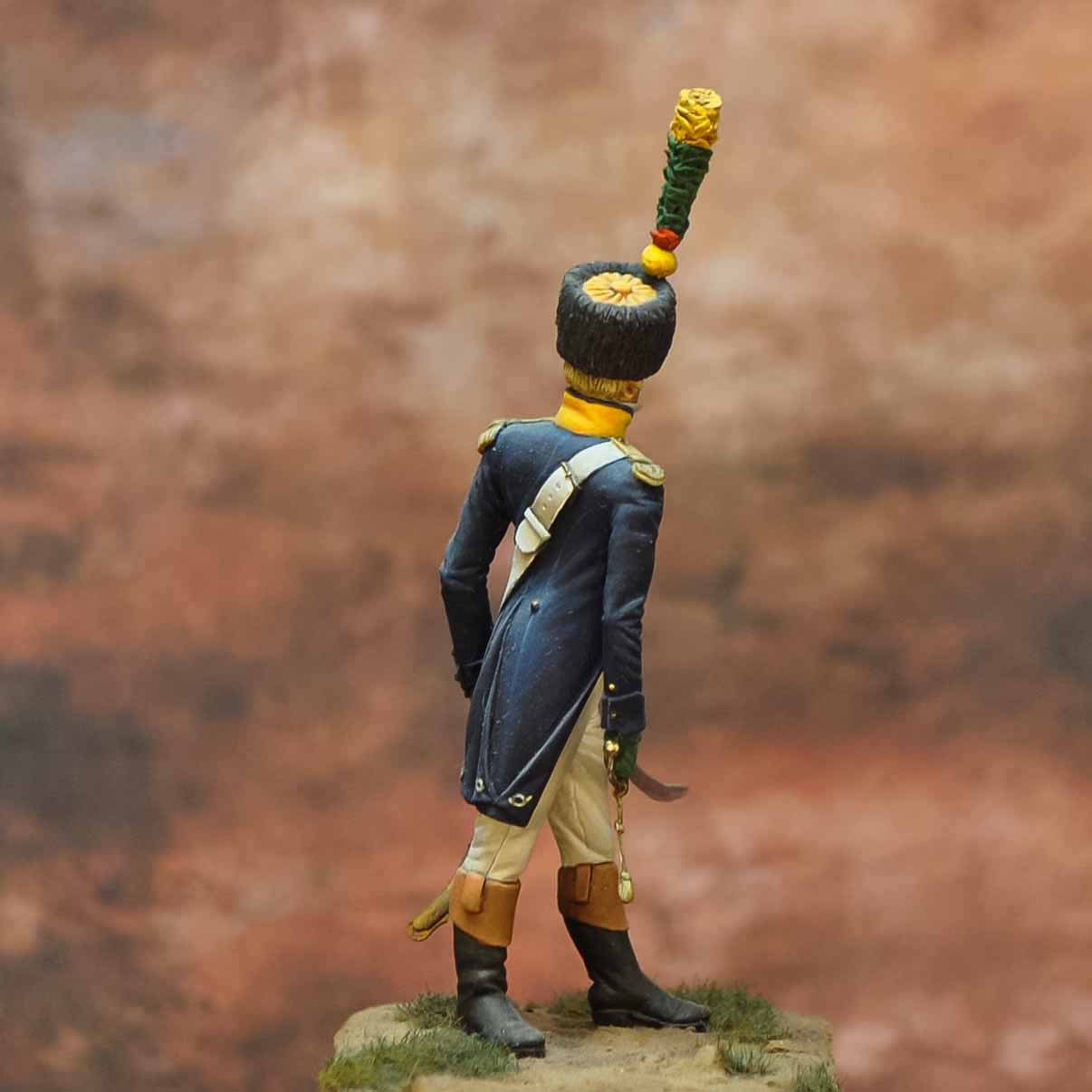 Officier de Voltigeurs du 24è Rgt. en surtout - 1806/1808 