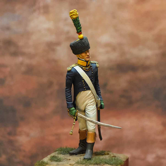 Officier de Voltigeurs du 24è Rgt. en surtout - 1806/1808 