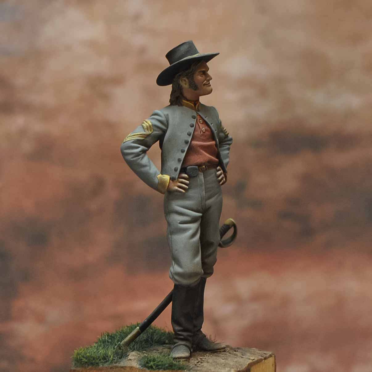 Sergento Mayor De Caballeria Confederada, American Civil War 1864 