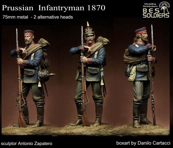 Prussian Infantryman 1870 (2 heads alternative)