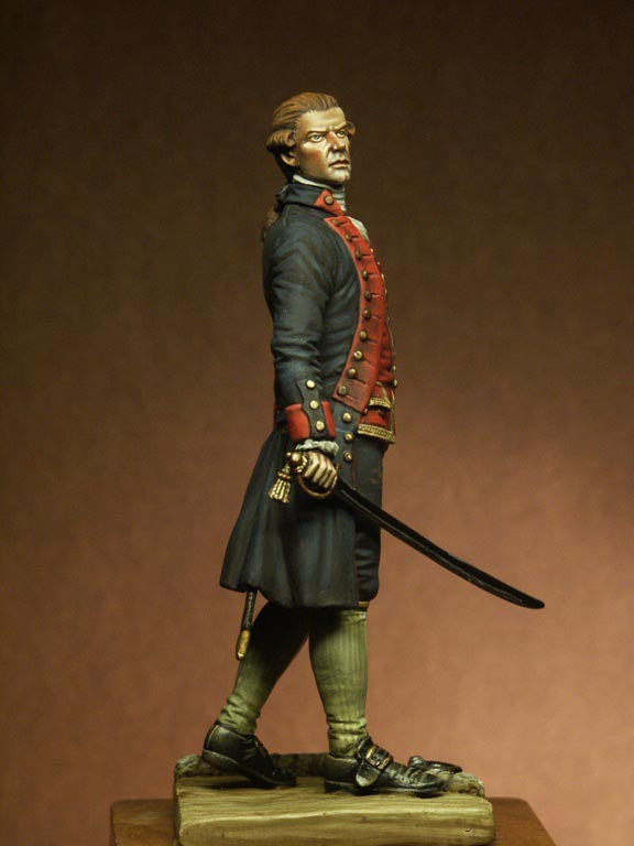 Continental Navy Captain - American War of Independence (2 alternative heads arms)