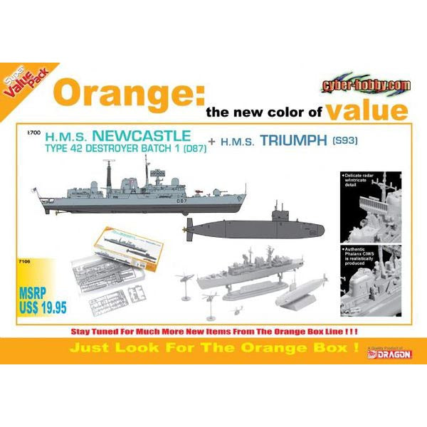 HMS Newcastle - Type 42 Destroyer Batch 1 + HMS Triumph S93