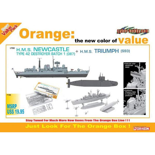 HMS Newcastle - Type 42 Destroyer Batch 1 + HMS Triumph S93