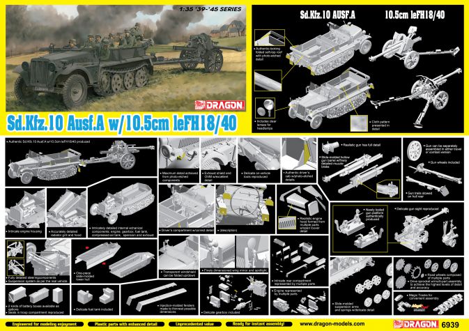 SD.KFZ.10 AUSF.AW/10.5 cm le FH18/40 KIT 