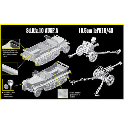 SD.KFZ.10 AUSF.AW/10.5 cm le FH18/40 KIT 