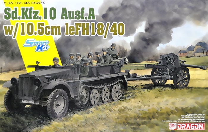 SD.KFZ.10 AUSF.A W/10,5 cm le FH18/40 KIT