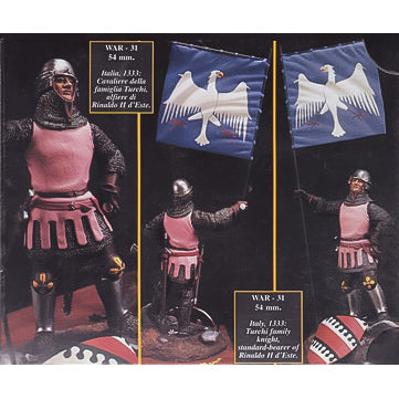 Italy, 1333: Turchi Family Knight, Standard-Bearer of Rinaldo II D'Este