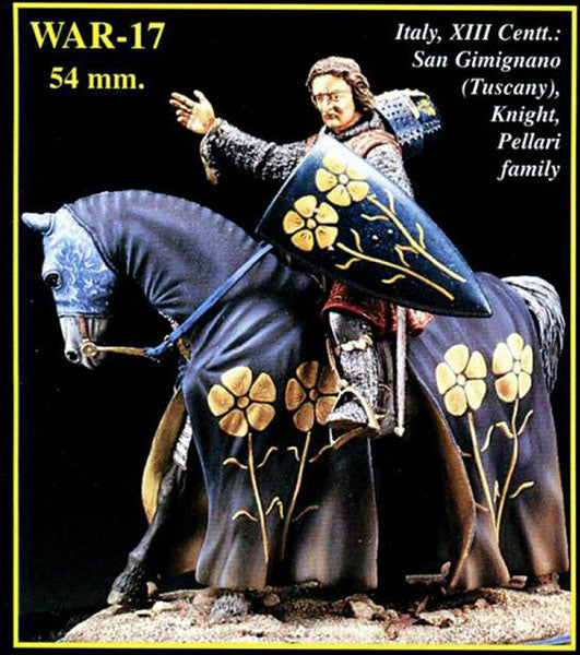 Italy, 13th century. San Gimignano Knight, Pellari Family, Battle of Montaperti 