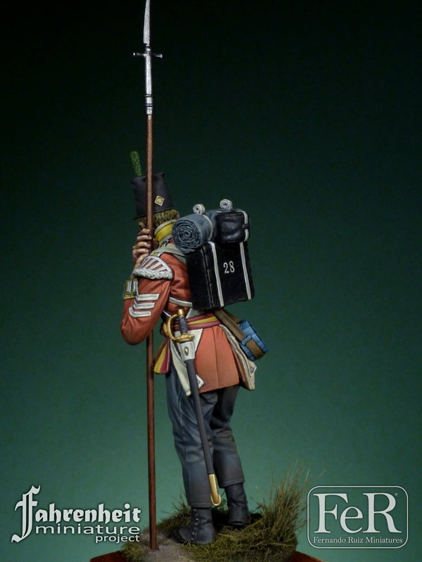 28th Regiment of Foot, Sergeant - Quatre Brass 1815