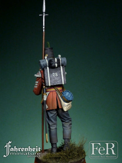 28th Regiment of Foot, Sergeant - Quatre Brass 1815