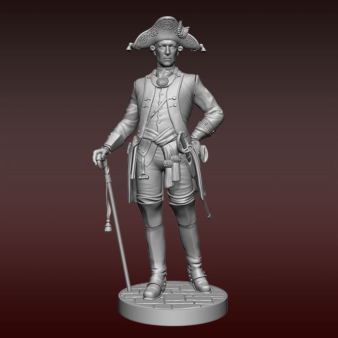 Field Officer, Infantry Regiment von Rhetz 1777 - 75mm.