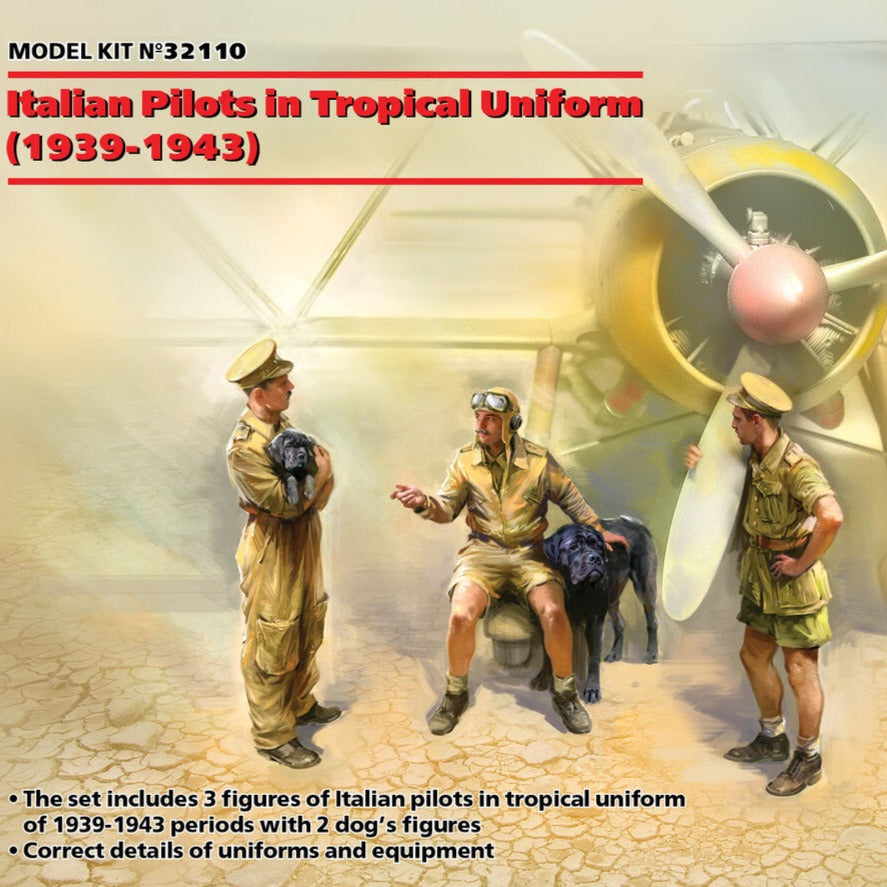 Italian Pilots in Tropical Uniform 1939-1943 