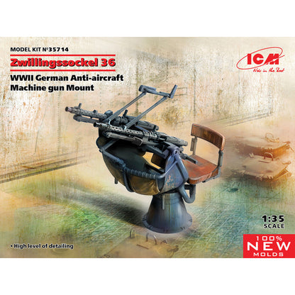 Zwillingssockel 36 - WWII German Anti-Aircraft Machine Gun Mount