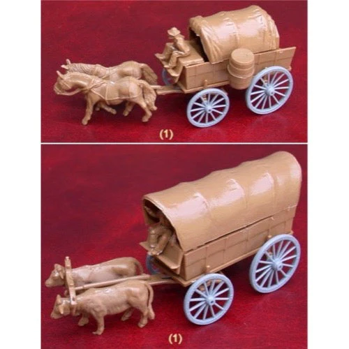 Chuck Wagon and Prairie Schooner Set