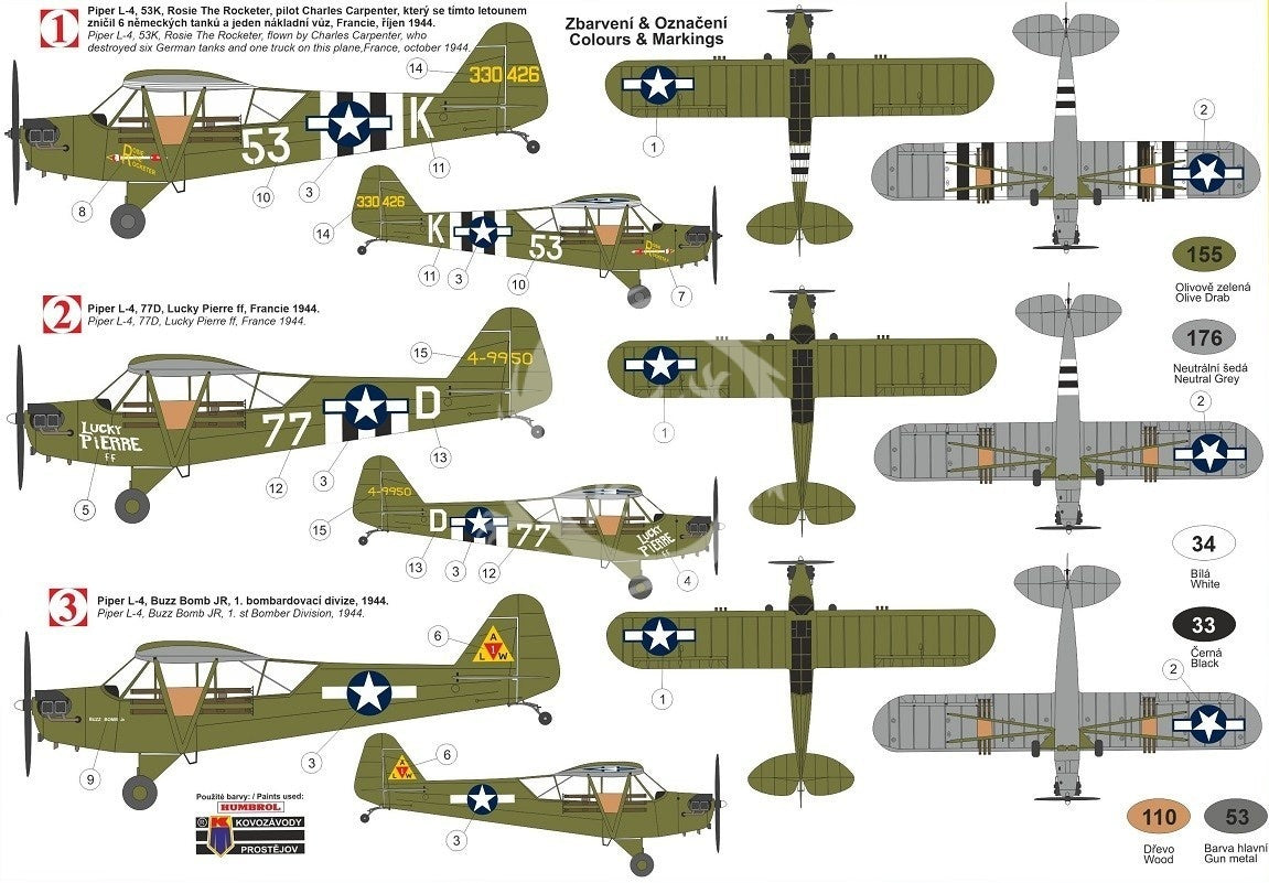 Piper L-4 "Grasshopper" W/Bazookas