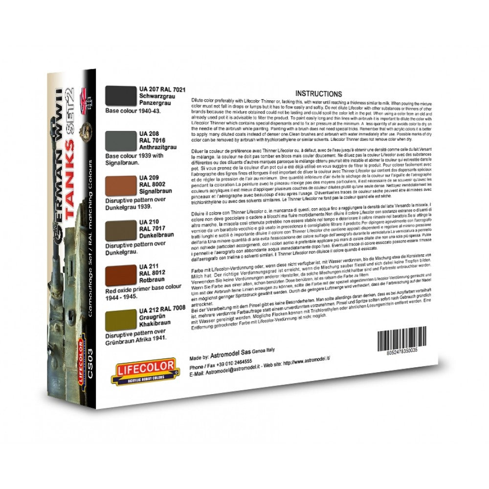 German WWII Tanks - Set 2