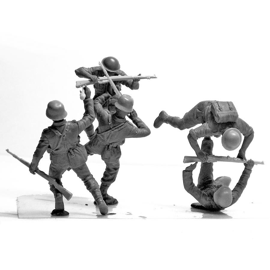 Hand to Hand Fight - British and German Infantry, Northern Africa WWII Era