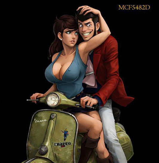 Lupin III & Fujiko "Ride on a Vespa"