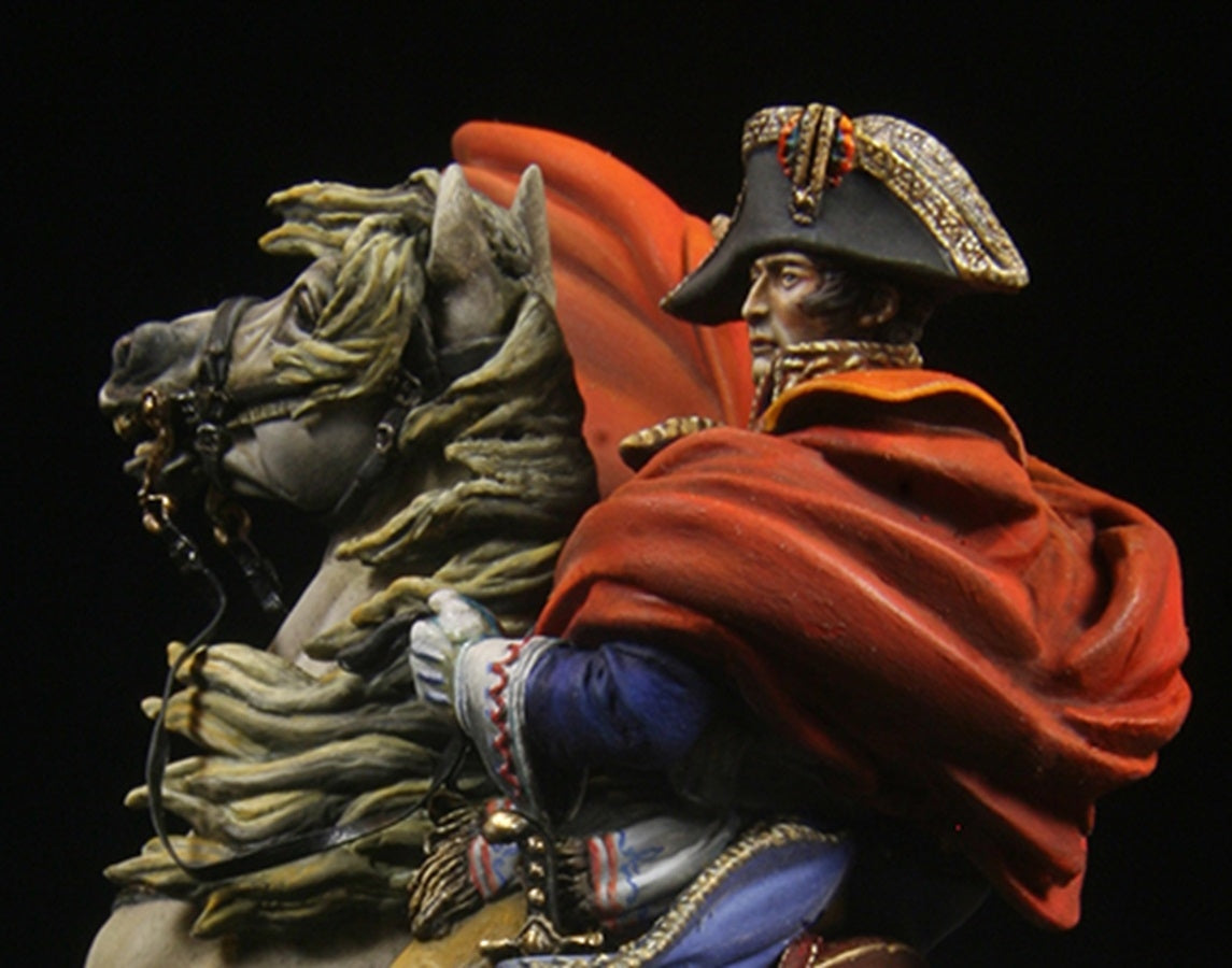 Napoleone attraversa le Alpi - da un dipinto di Jacques Louis David