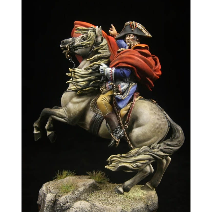 Napoleone attraversa le Alpi - da un dipinto di Jacques Louis David