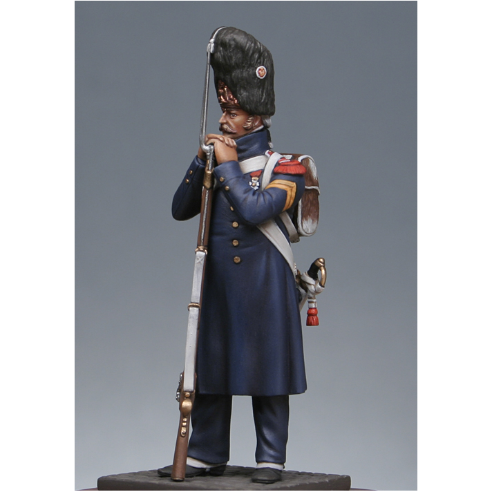 Grenadier à pied de la garde en manteau