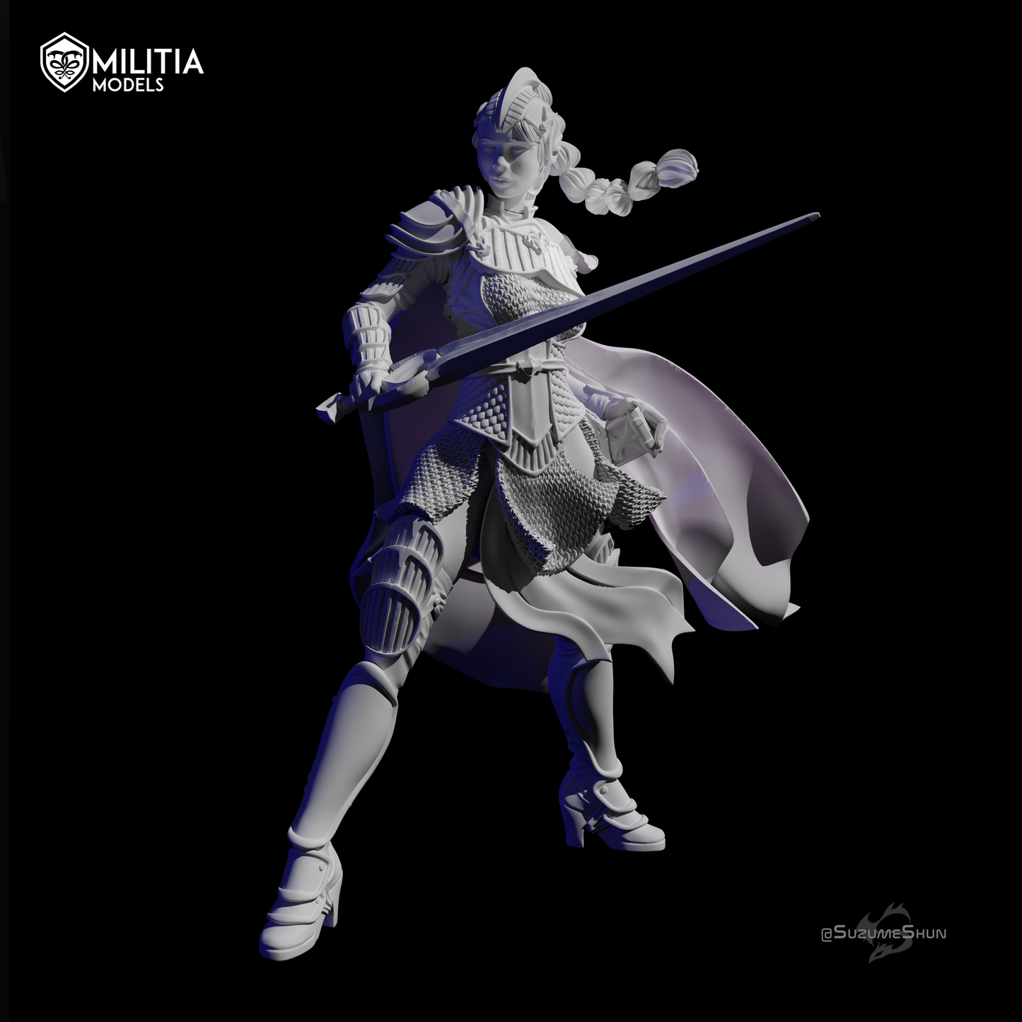 The Great Jade Ocean Saga - Mingxia, The Guards Commander (single figure)