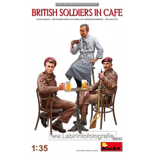 British Soldiers in Café 