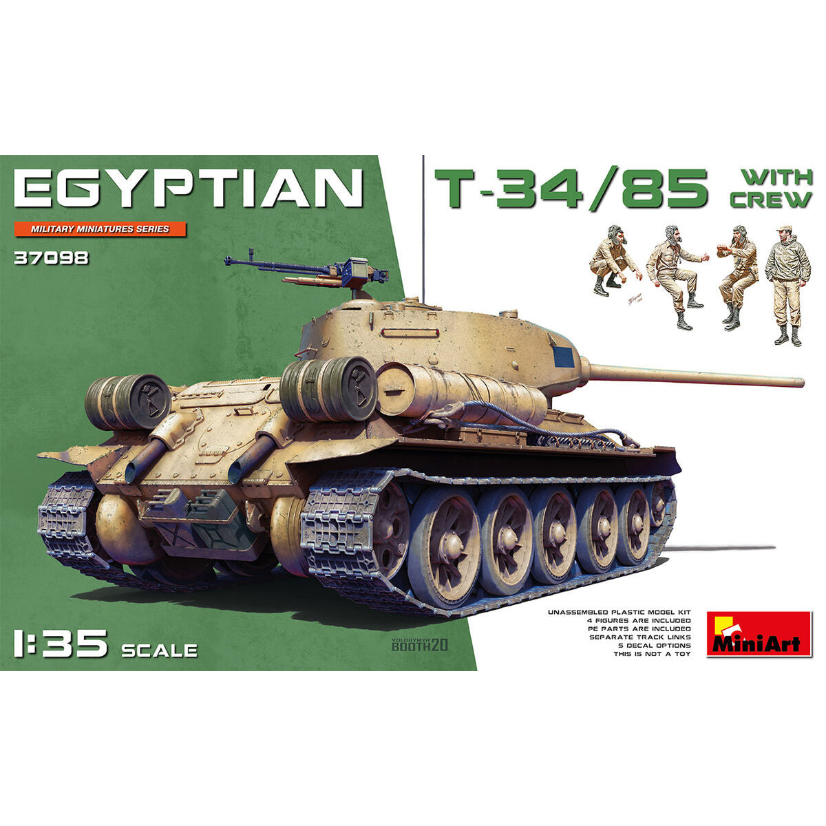Egyptian T34-85 with Crew