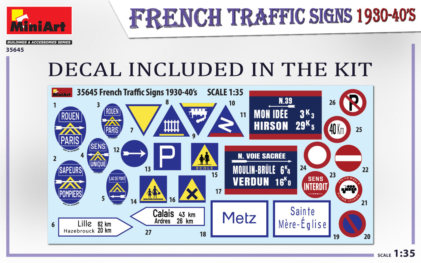 French Traffic Signs 1930-40's