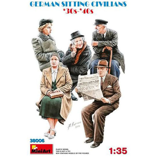German Sitting Civilians '30s-'40s