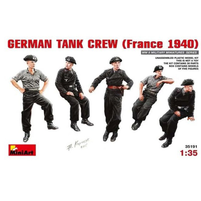 German Tank Crew - France 1940