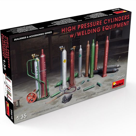 High Pressure Cylinders w/Welding Equipment