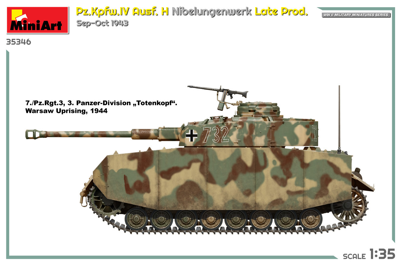 Pz.Kpfw.IV Ausf. H Nibelungenwerk – Late Prod. Sep-Oct 1943 