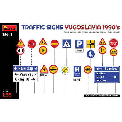 Traffic Signs Yugoslavia 1990's