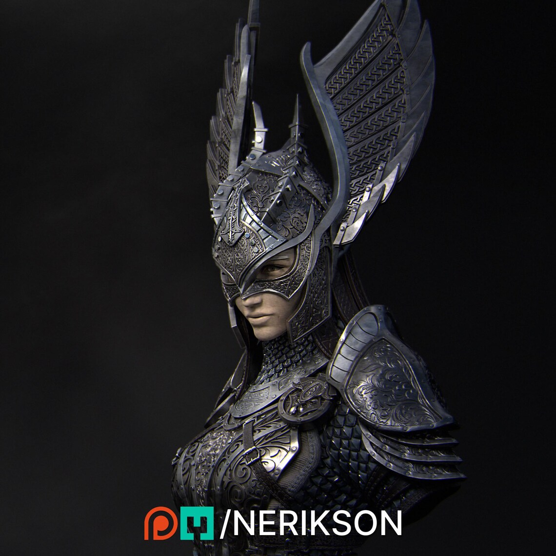 Revna Bust with Helmet