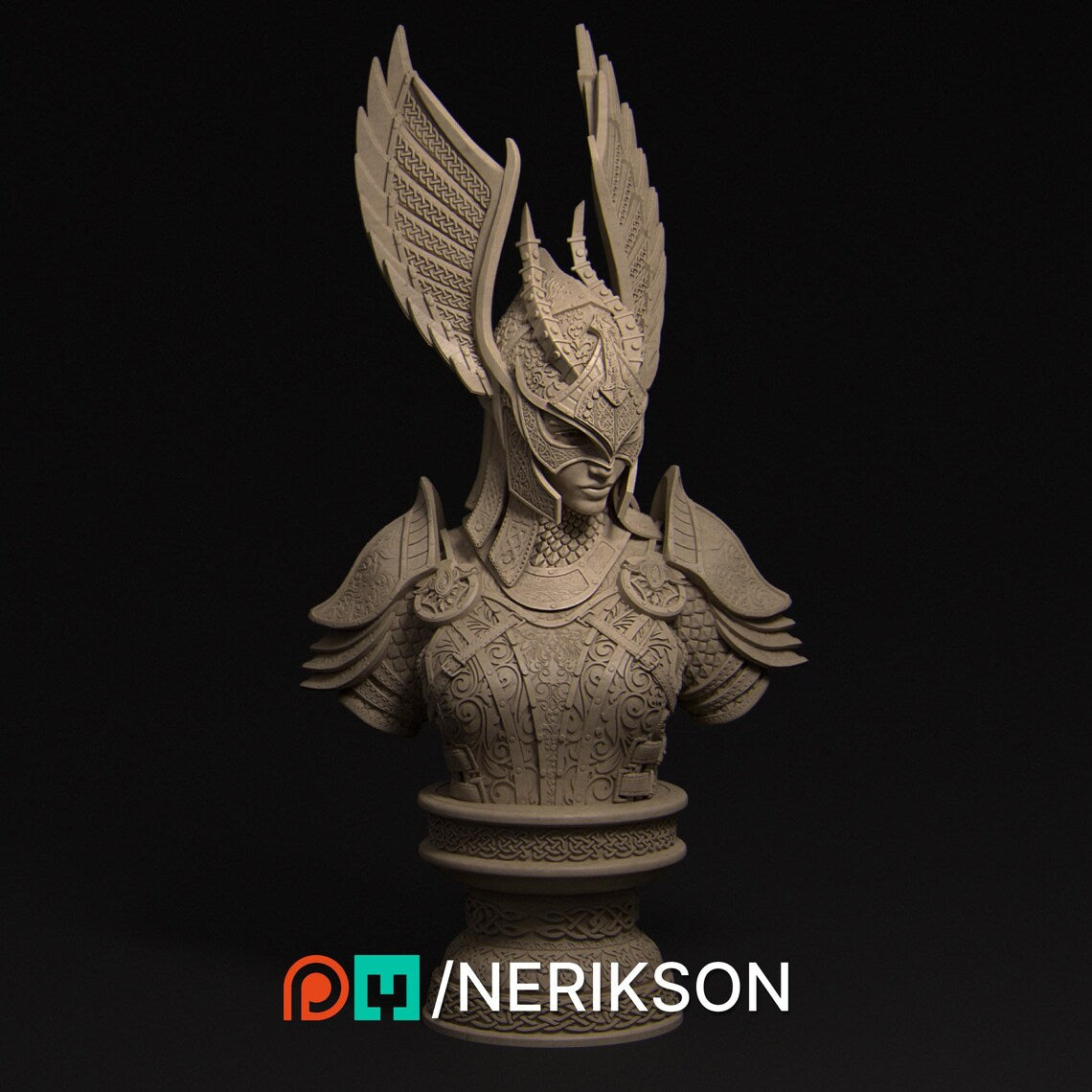 Revna Bust with Helmet