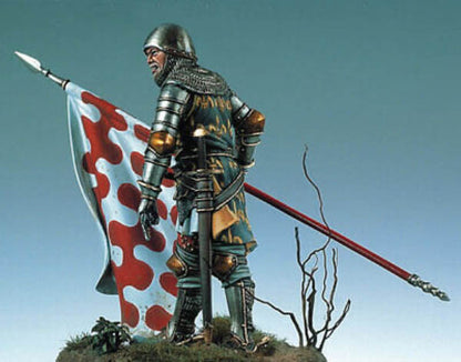 English Knight with flag at Poitiers