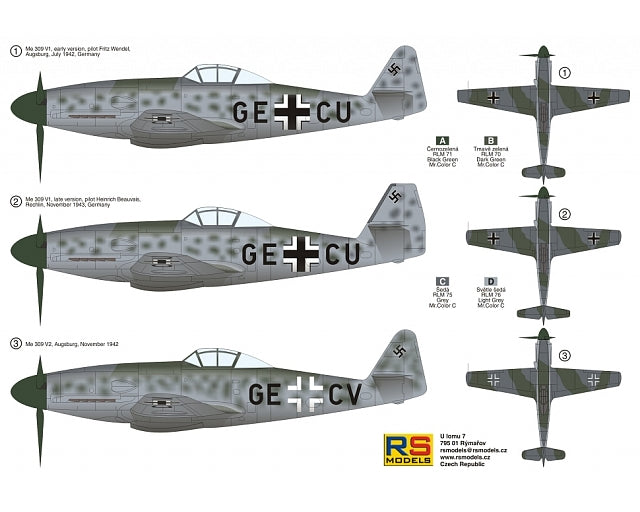 Me-309 V1/V2 - WWII German Fighter