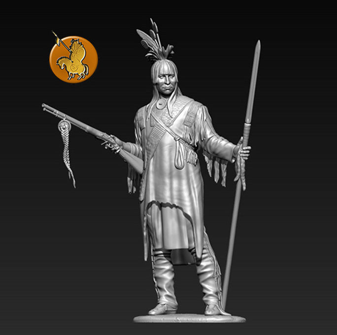 In-ne-o-things - Iron Horn, Blackfeet Indian - 54 mm 